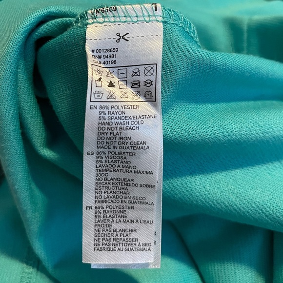 Turquoise body con dress with peplum middle - Picture 11 of 16